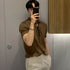 2024 Short Sleeve Polo Shirt for Men-New Summer Solid Loose Top